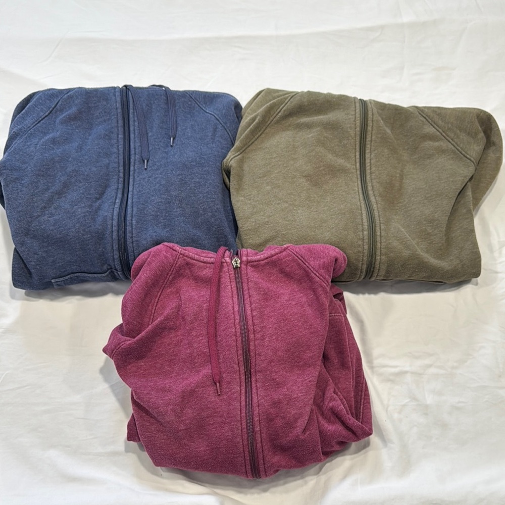 Tek Gear Women's Hoodies - Blue, Olive, and Pink , With Thumb Holes In Sleeves